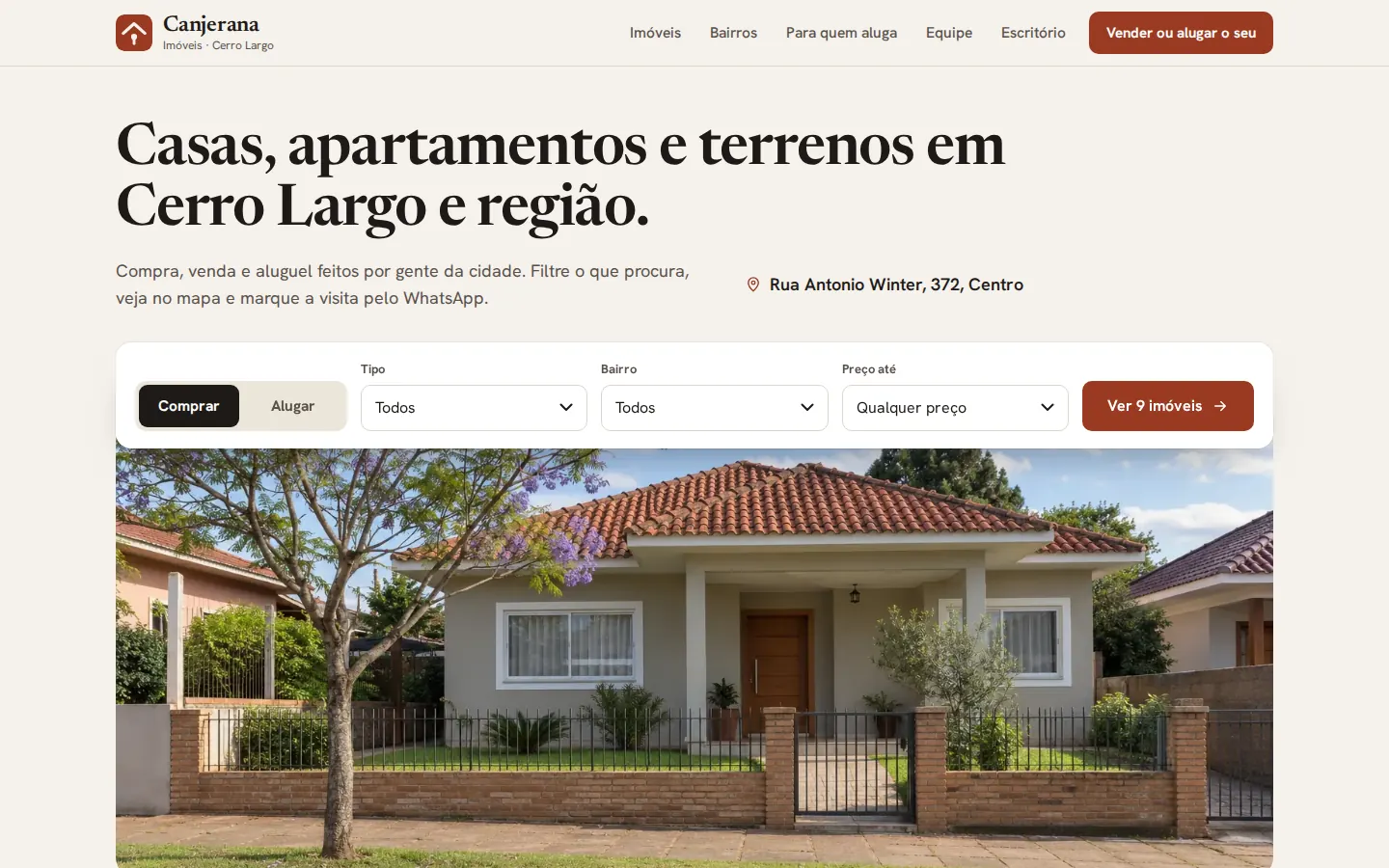 Conceito Canjerana Imóveis, Imobiliária · Cerro Largo