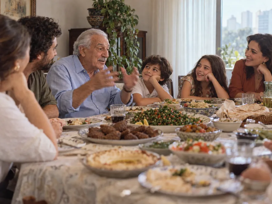 Almoço de família libanesa em São Paulo